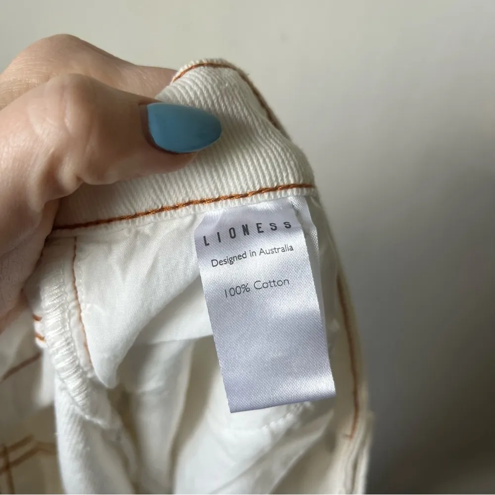 Princess Polly Lioness Barbara White Front Split Denim Midi Skirt M - Image 8