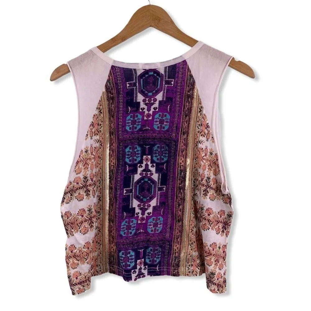 MINKPINK  Printed Muscle Tee Small - Image 2