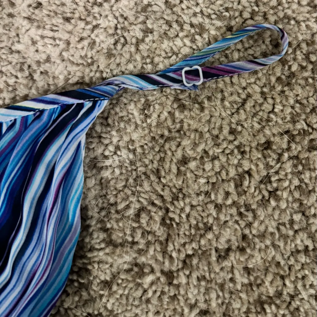 Lane Bryant Plus Size Striped Pleats Maxi Dress 14/16 | Cruise Resort Party Wear - Image 3