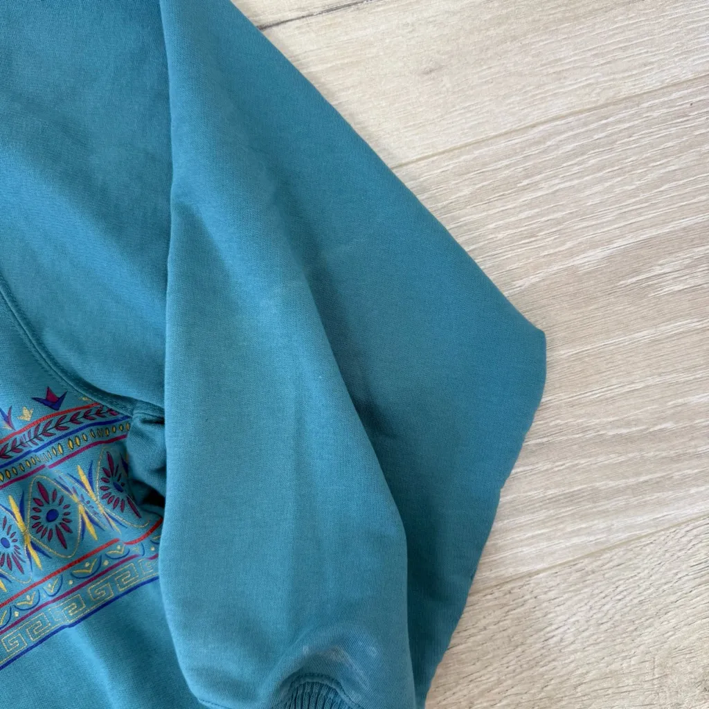 Blast Vintage Yoke Pattern Crewneck Sweatshirt Blue - Image 10