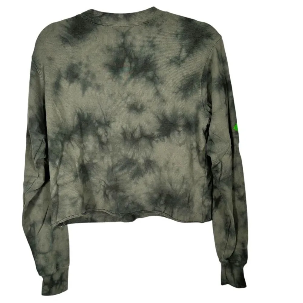 Polaroid  Grayish Green Pullover Cropped Top Small - Image 2