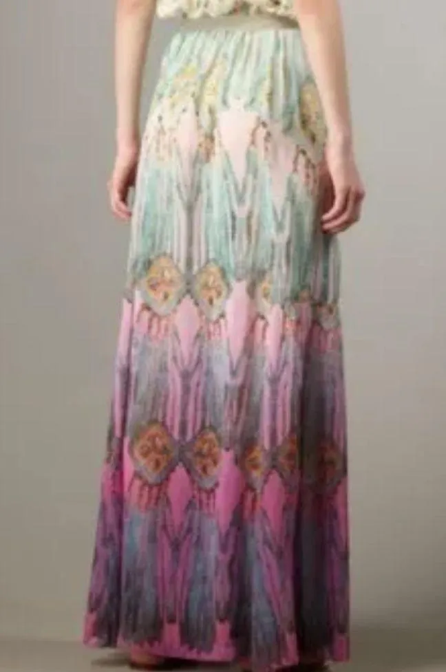 Nanette Lapore Silk Boho Dreamcatcher Maxi Dress Size 4 - Image 4