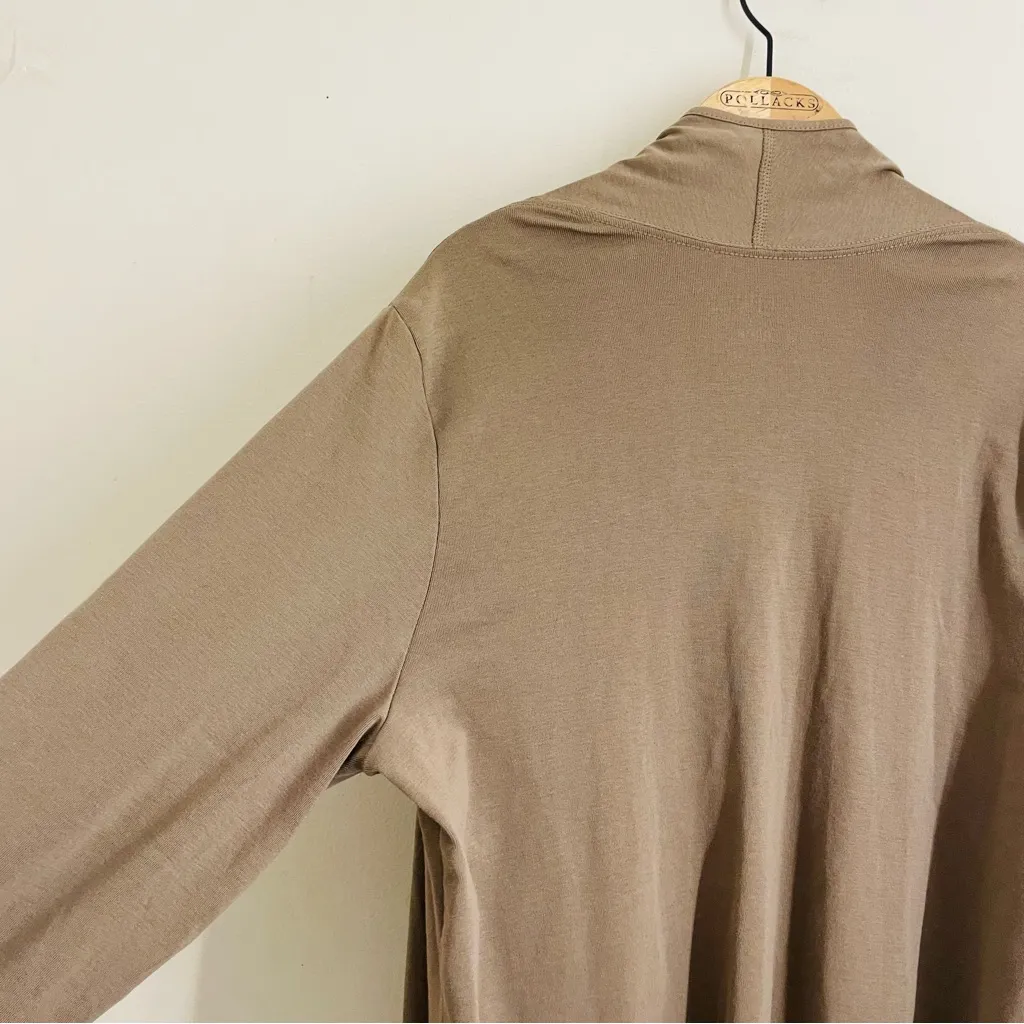 J. Jill Perfect Pima Cascade Cardigan Women’s XL Brown 100% Pima Cotton - Image 5
