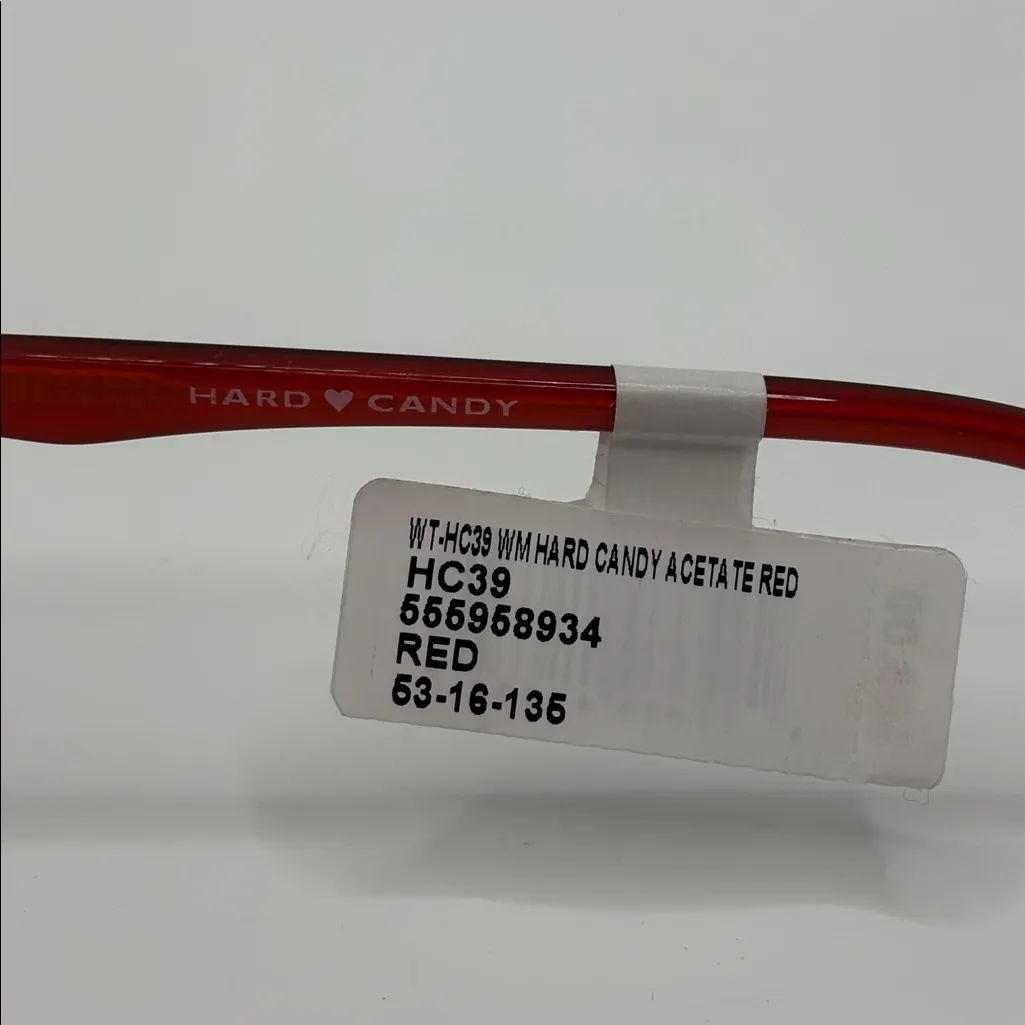 Hard Candy Optical Women's HC39 Vibrant RED Red Eyeglass Frames DEMO NWT - Image 6