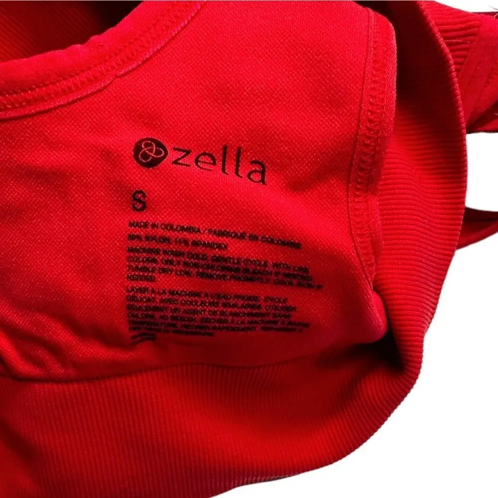 NEW/NWT Zella Coral Pink Sports Bra Size Small - Image 2