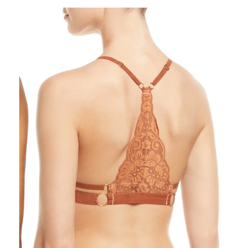 Free people we are hah sistah hot pink adjustable racerback bralette size S - Image 2