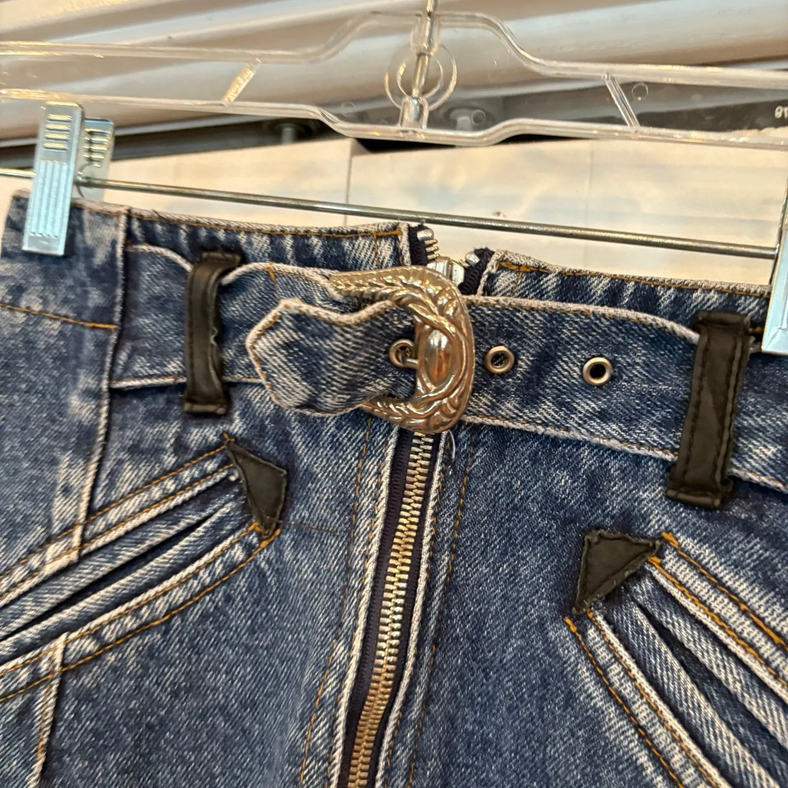 Et Vouss Denim‎ Skirt Blue Size undefined - Image 4