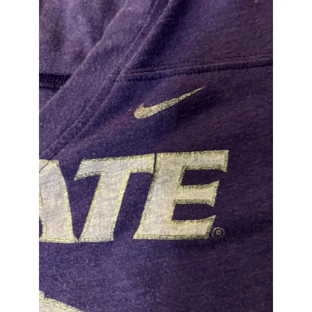 Nike K-State Wildcats Womens V-Neck Short Sleeve T-Shirt Purple M Used - Image 8
