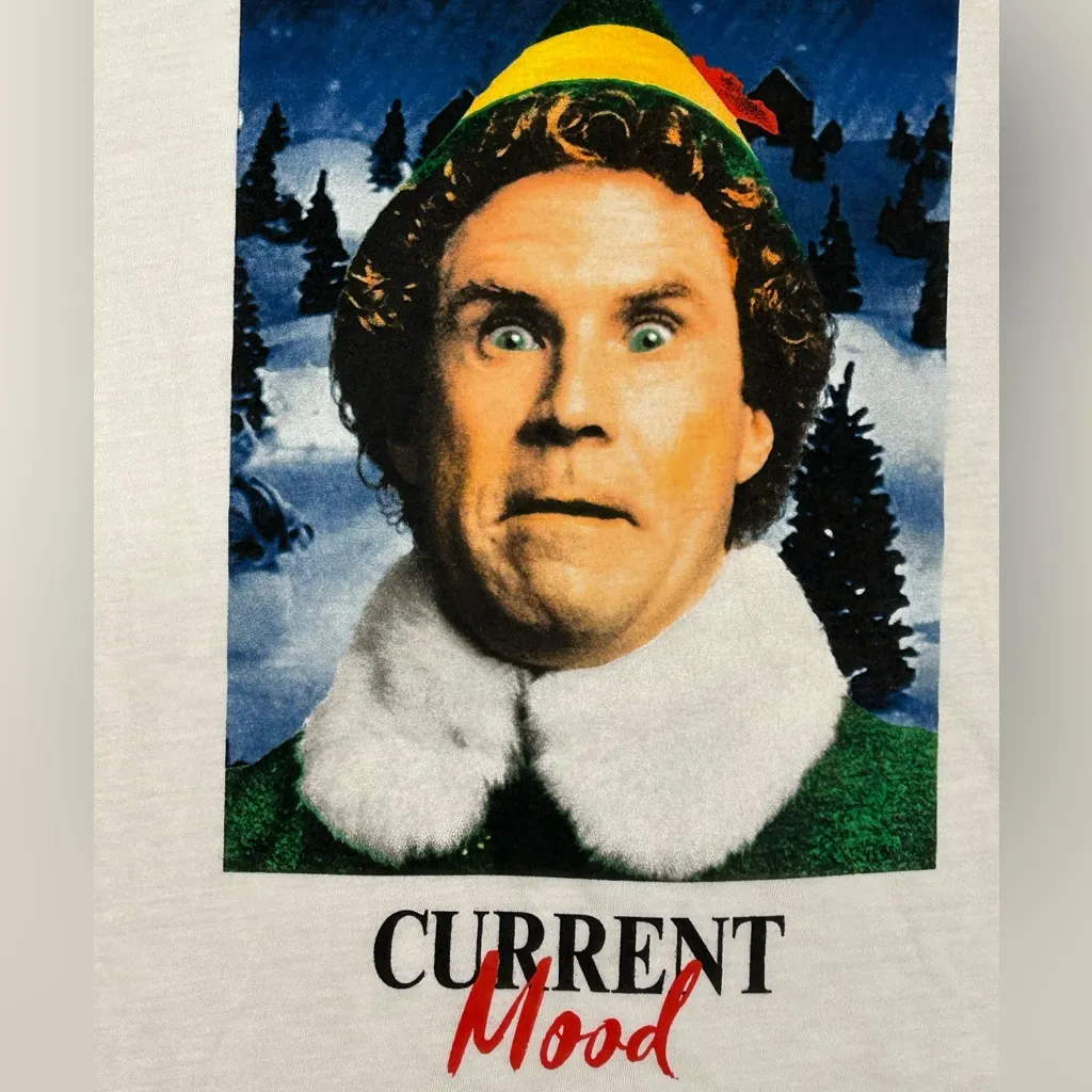 The Elf funny humorous Christmas festive holiday shirt “Current Mood” NWT XL Size undefined - Image 3