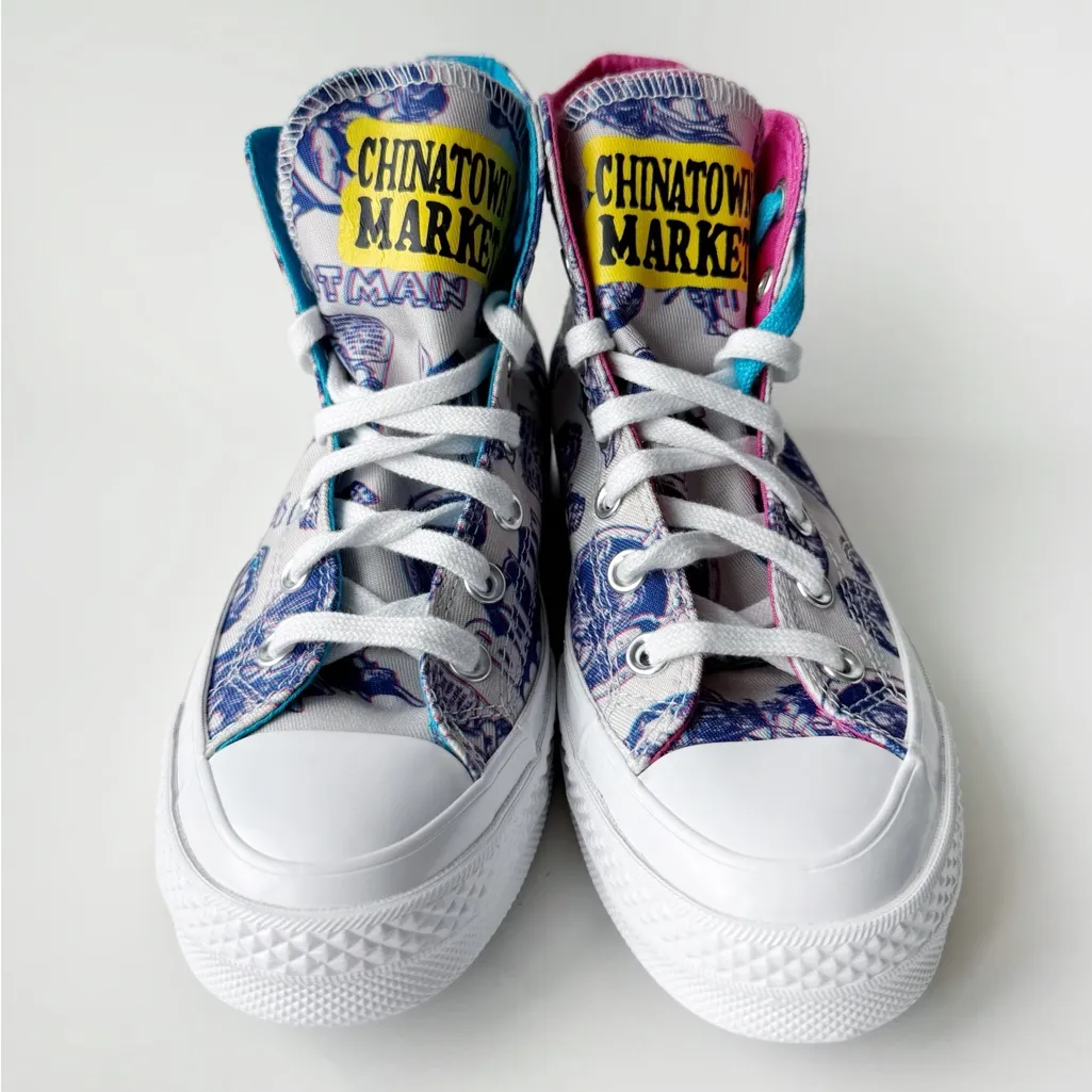Converse Chinatown Market Batman Sneakers Womens Size 6.5 Shoes High Tops Retro - Image 9