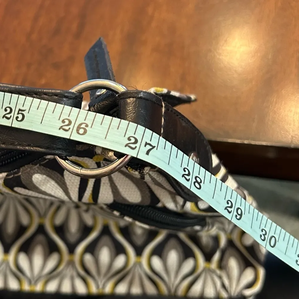 New Relic Geometric Print Canvas Faux Leather Crossbody Purse Shoulder Bag - Image 14