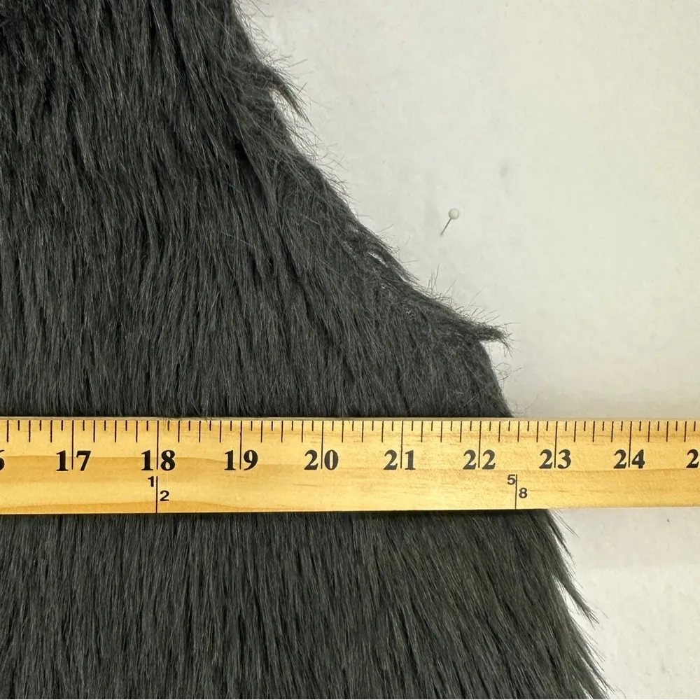 Charming Charlie Faux Fur Lined Vest Womans Size M Black - Image 7