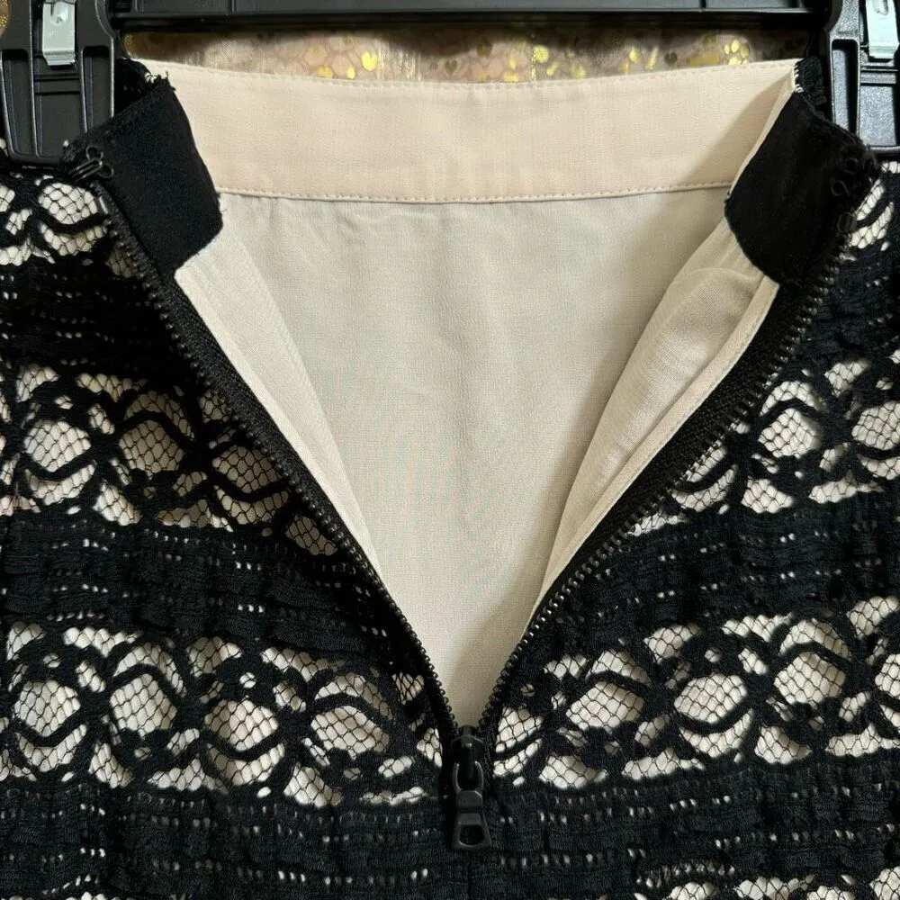 Alice + Olivia Ettley Black Semi Sheer Lace Maxi Skirt Size 2 NWT - Image 6