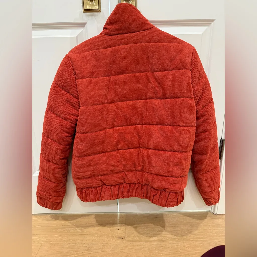 Papermoon Vibrant Red Puffer Jacket Small - Image 8