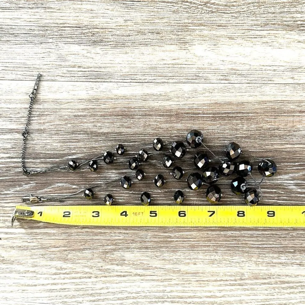 Kenneth Cole black beaded necklace - Image 6