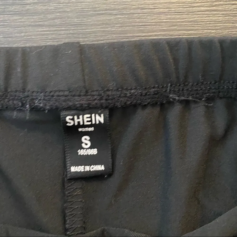 Shein black biker shirt shorts small - Image 3