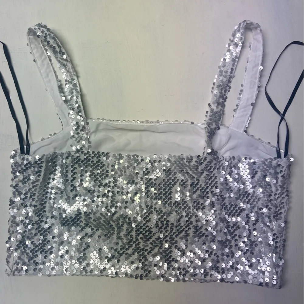 Sequin Crop Top - Image 2