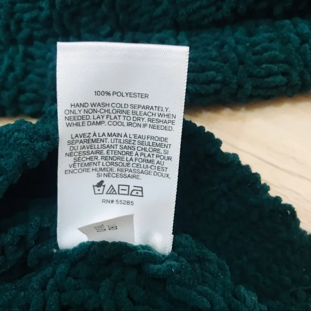 Express oversized green Pullover Sweater sz XS - Image 12