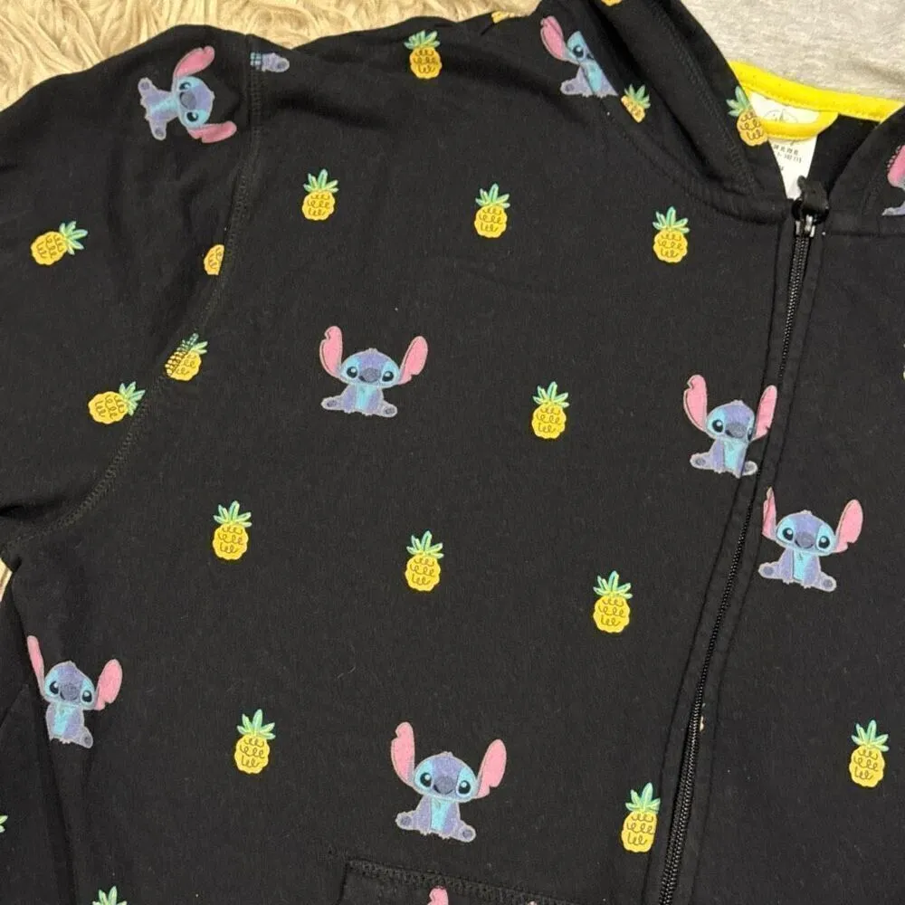 Stitch Pineapple zip up hoodie XL - Image 3