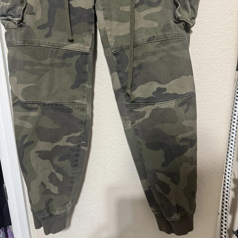 American Bazi Cargo Pants Green Camo womens Size Medium Joggers grunge skater - Image 3