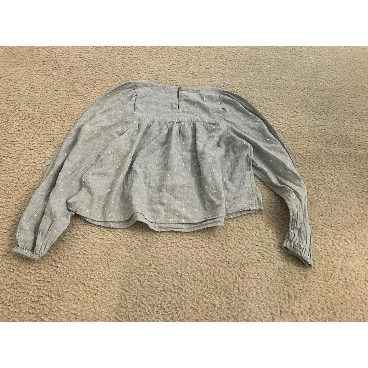 Ab19 woman top shirt long sleeve xs cute Gray - Image 4