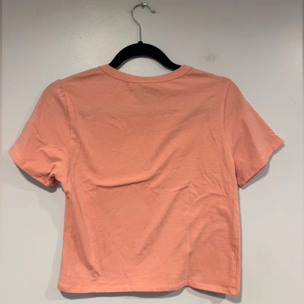 Pink bedazzled hello kitty baby tee - Image 4