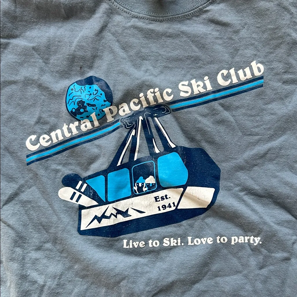 Gildan Blue Central Pacific Ski Club Tee - Image 3