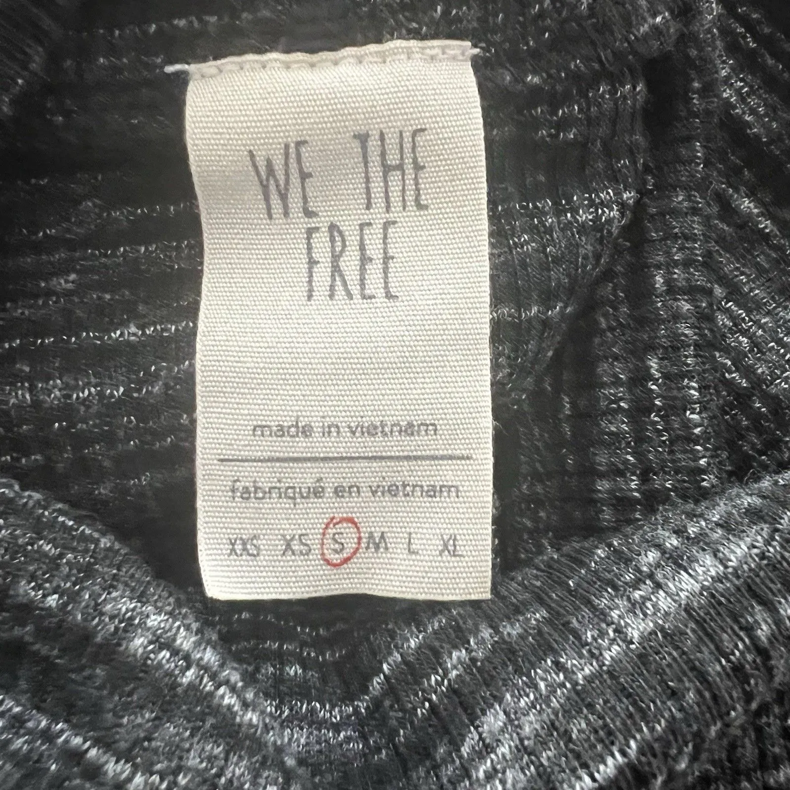 Free People We The Free Stone cold Women’s Tunic Dress Top S Black - Image 5