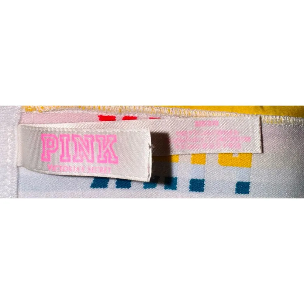 Victoria's Secret PINK Wear Everywhere Wireless Bra Size 32B Adjustable Rainbow - Image 10