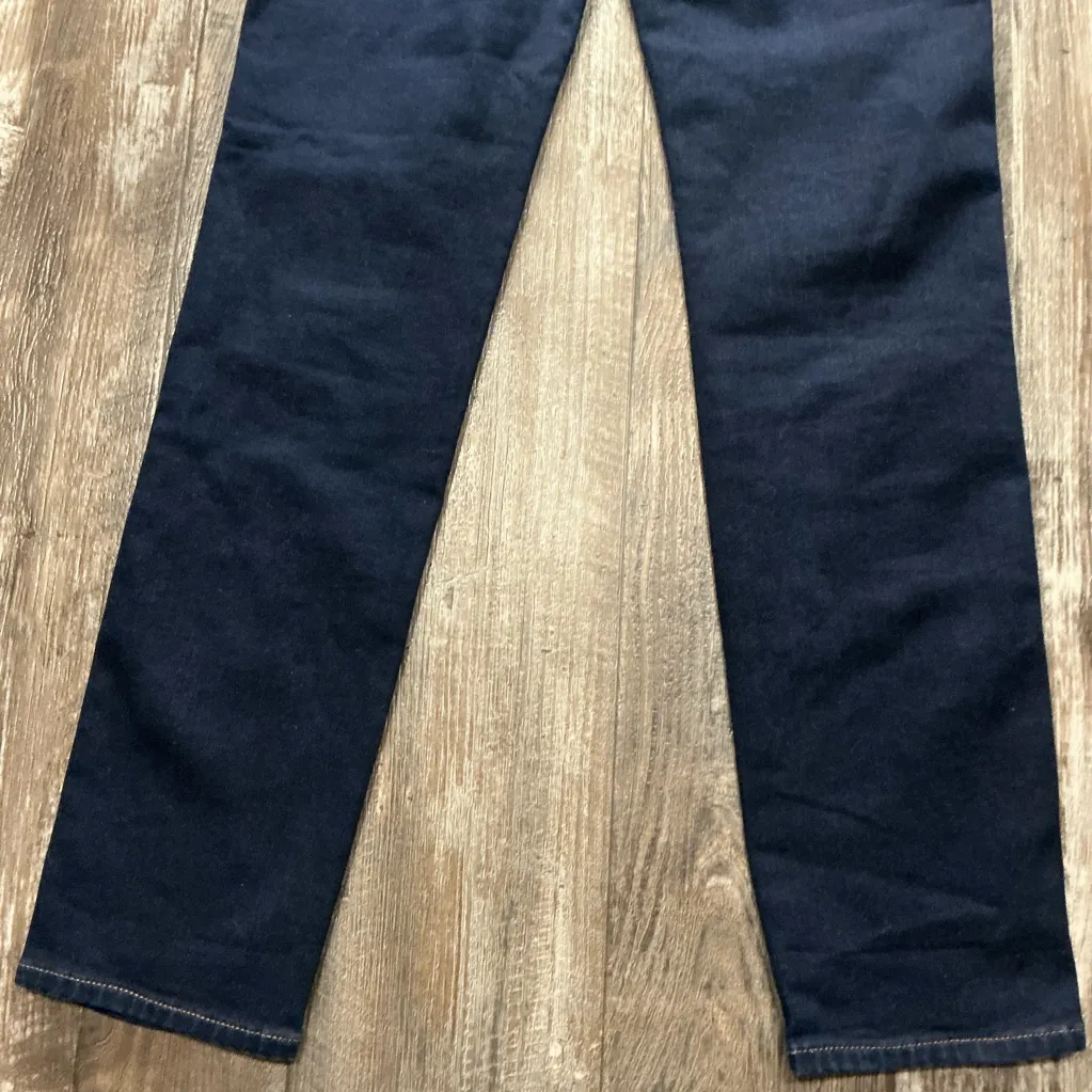 NWOT White House Black Market Deep Indigo Straight Leg Jeans Size 6L - Image 6