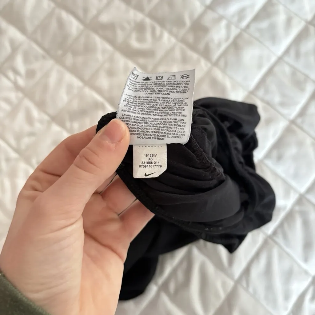 Nike Womens Dri-Fit Running Shorts Womens Size XS Black Drawstring Liner - Image 9