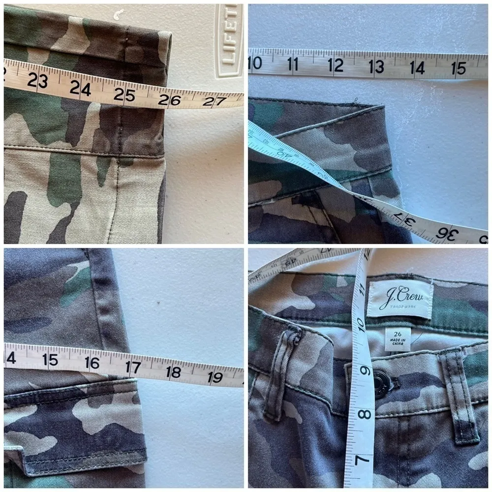 J. Crew camo cargo midnrise skinny army military skinny Pants 26 Gorpcore grunge - Image 3