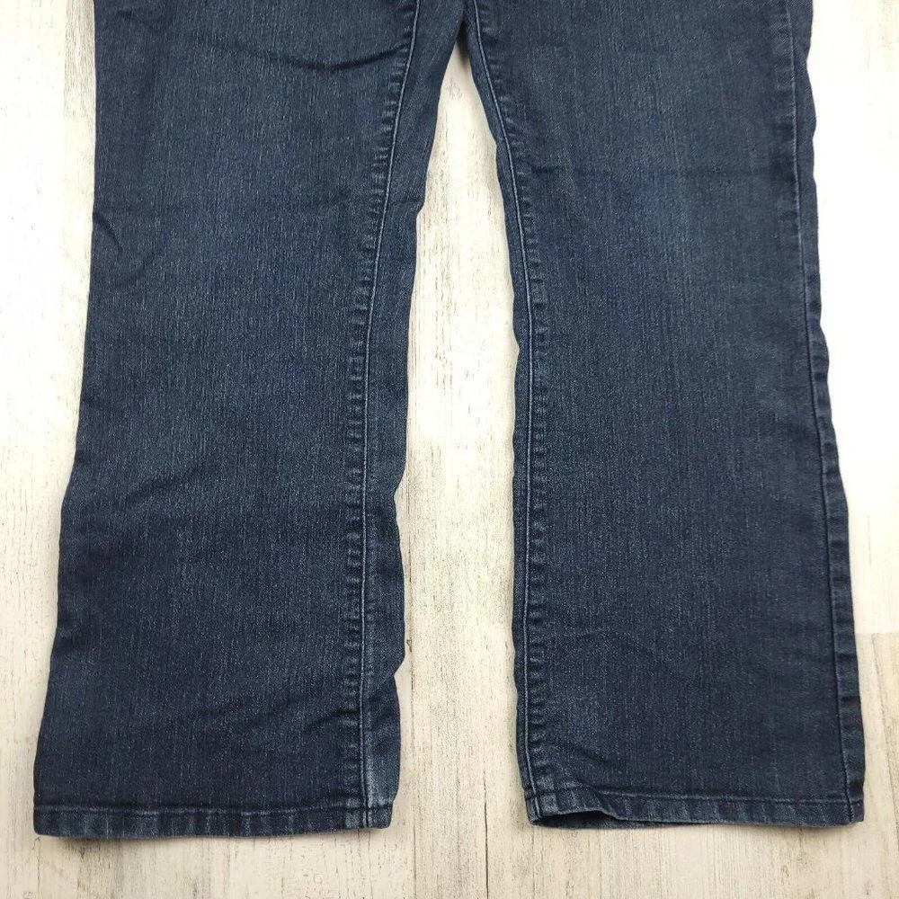 NYDJ Not Your Daughters Jeans Mini Boot Pants Blue Stretch Trousers Size 6 EUC - Image 3