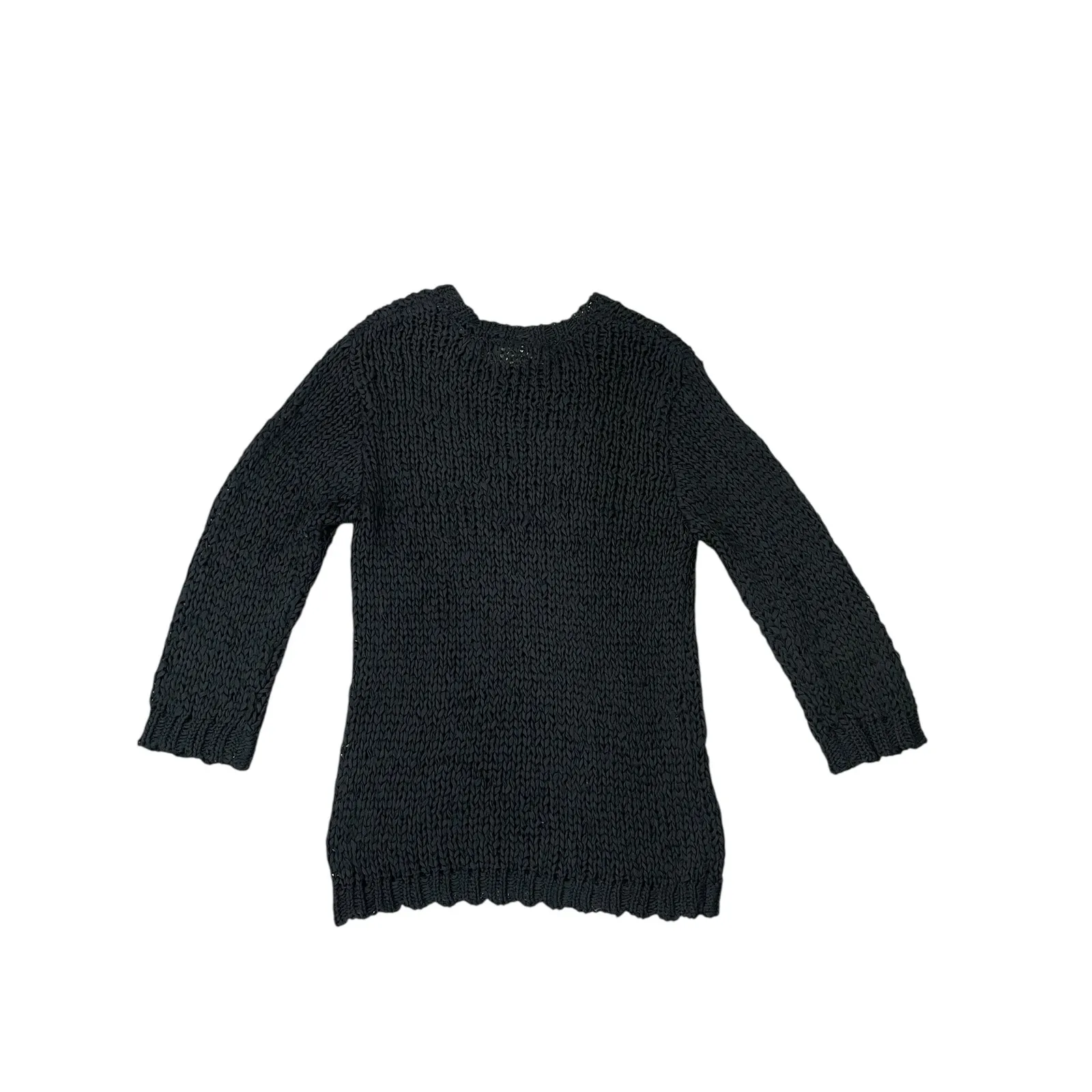 Maison Scotch & Soda La‎ Femme Selon Marie Black Open Knit Sweater Top MEDIUM - Image 2