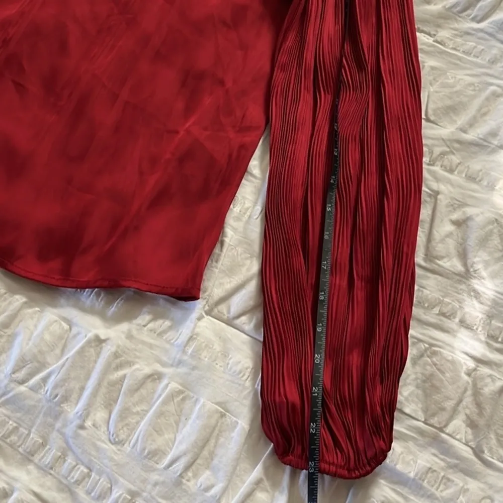 Anthropologie Dolan Burgundy Red Sloane Blouse NWT Size Small - Image 10