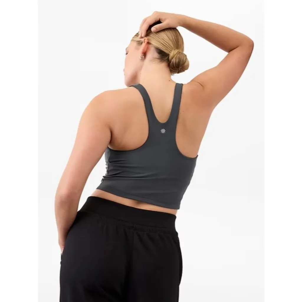 Athleta M Purpose Crop Bra Medium D-DD Black Sand - Image 9