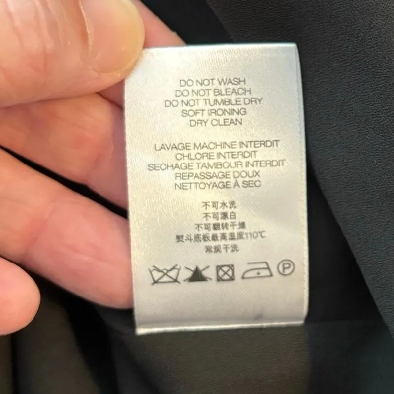 IRO  Size 42 US 10 Breen Shift Mini Dress Lace Up Open Shoulder Black - Image 8