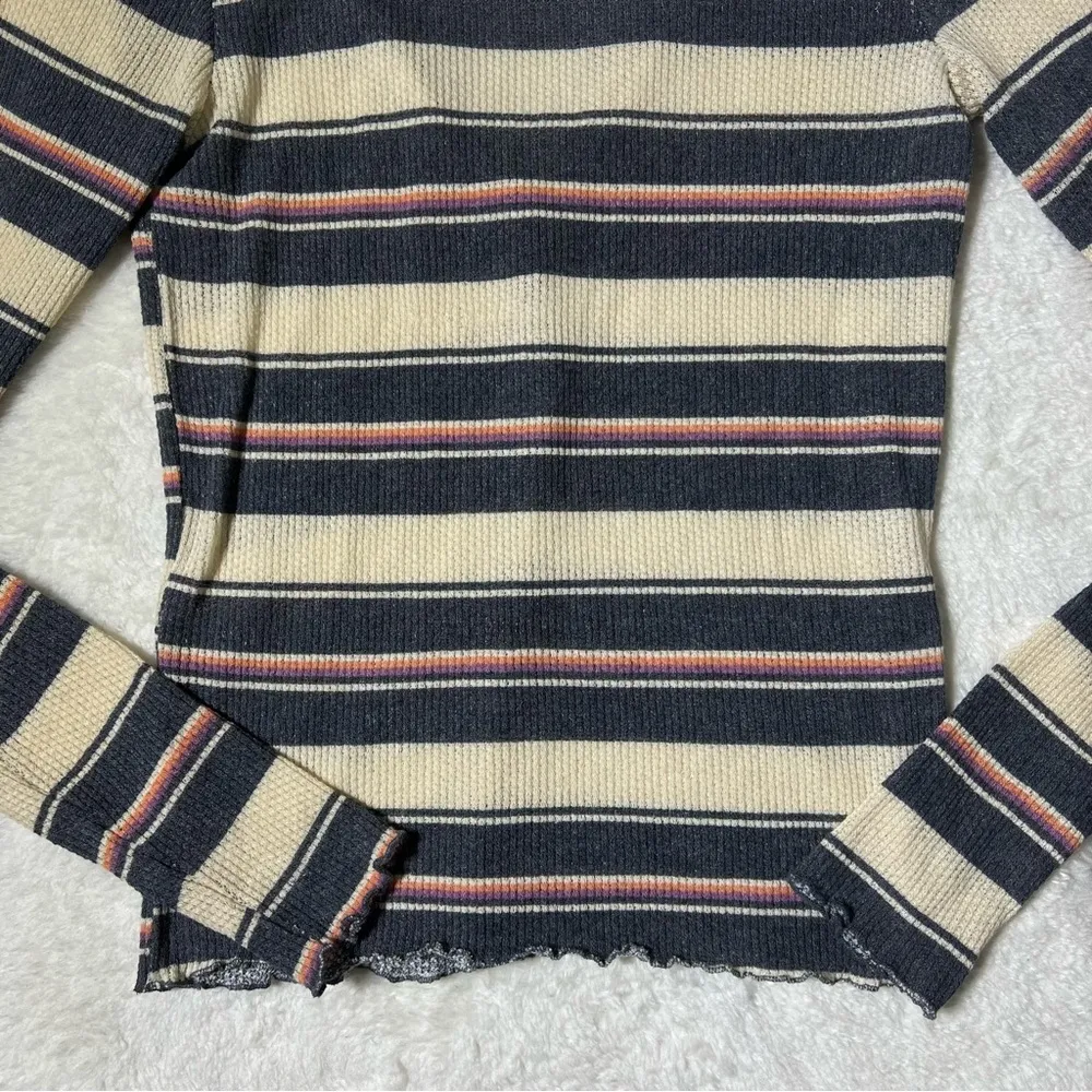 Urban Outfitters Out From Under Striped Knit Henley Top - Image 9