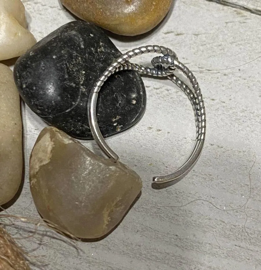 Sterling Silver Knot Toe Ring Midi Ring - Image 3