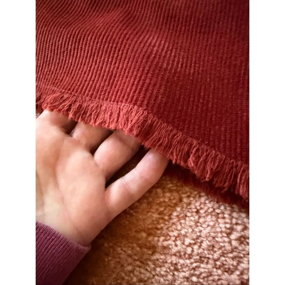 Indigo Rein Terracotta Corduroy Button Front Mini Skirt Women’s 11/29 NWT - Image 6