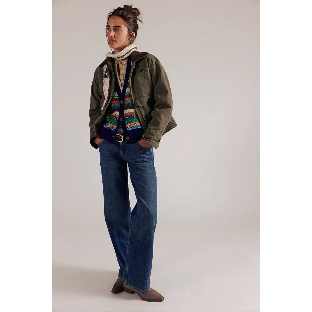 Free People Better Days Cashmere Cardigan Multi Combo Size Large NWT Fair Isle - Image 6