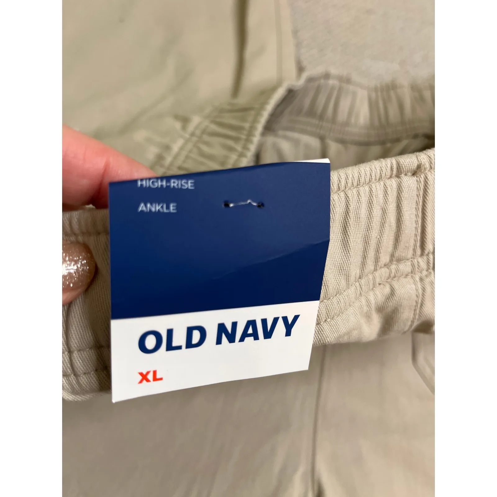 Old Navy High-Waisted Pulla Utility Pants A Stones Throw, size XL, NWT, $40 - Image 5