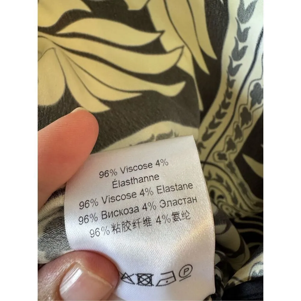 La DoubleJ Halle Dress In Mix Tiles Placée Black Envers Satin Size Small - Image 10