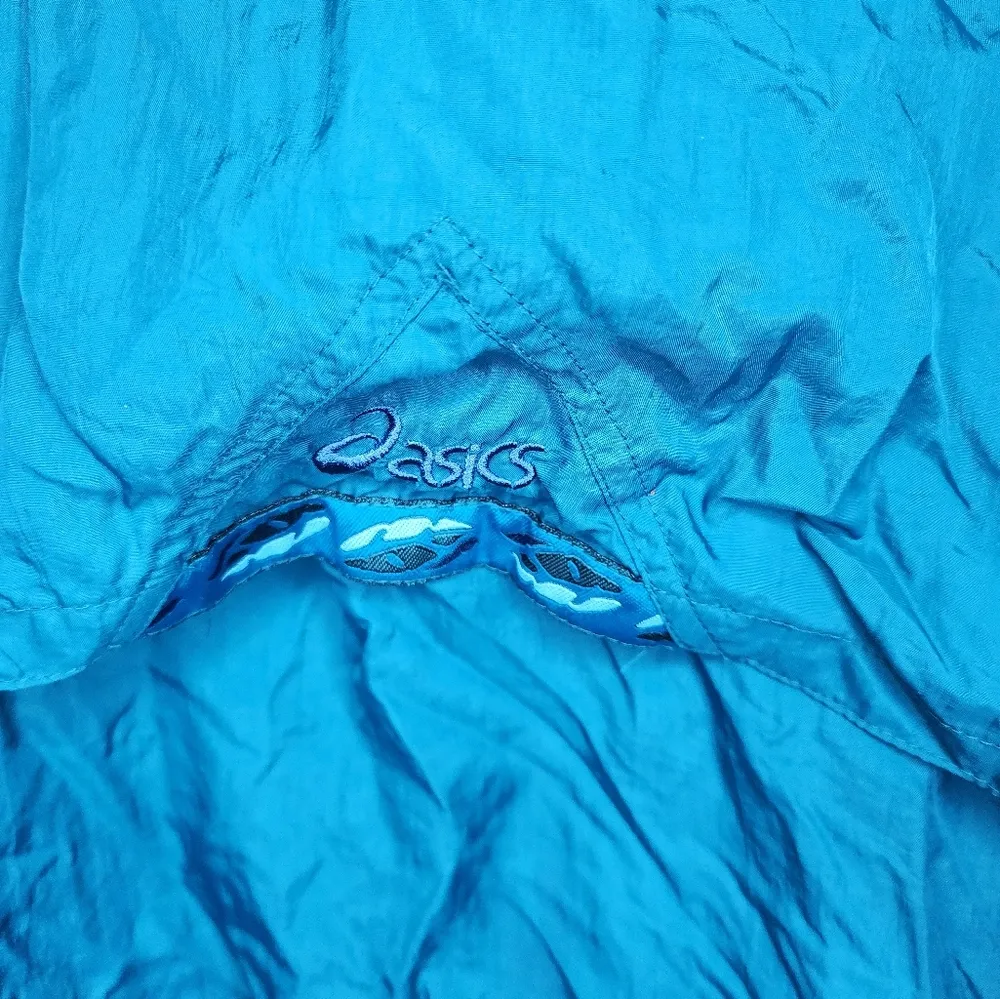 Asics Running Jacket Windbreaker Teal Lightweight Women’s Size large Vintage - Image 5