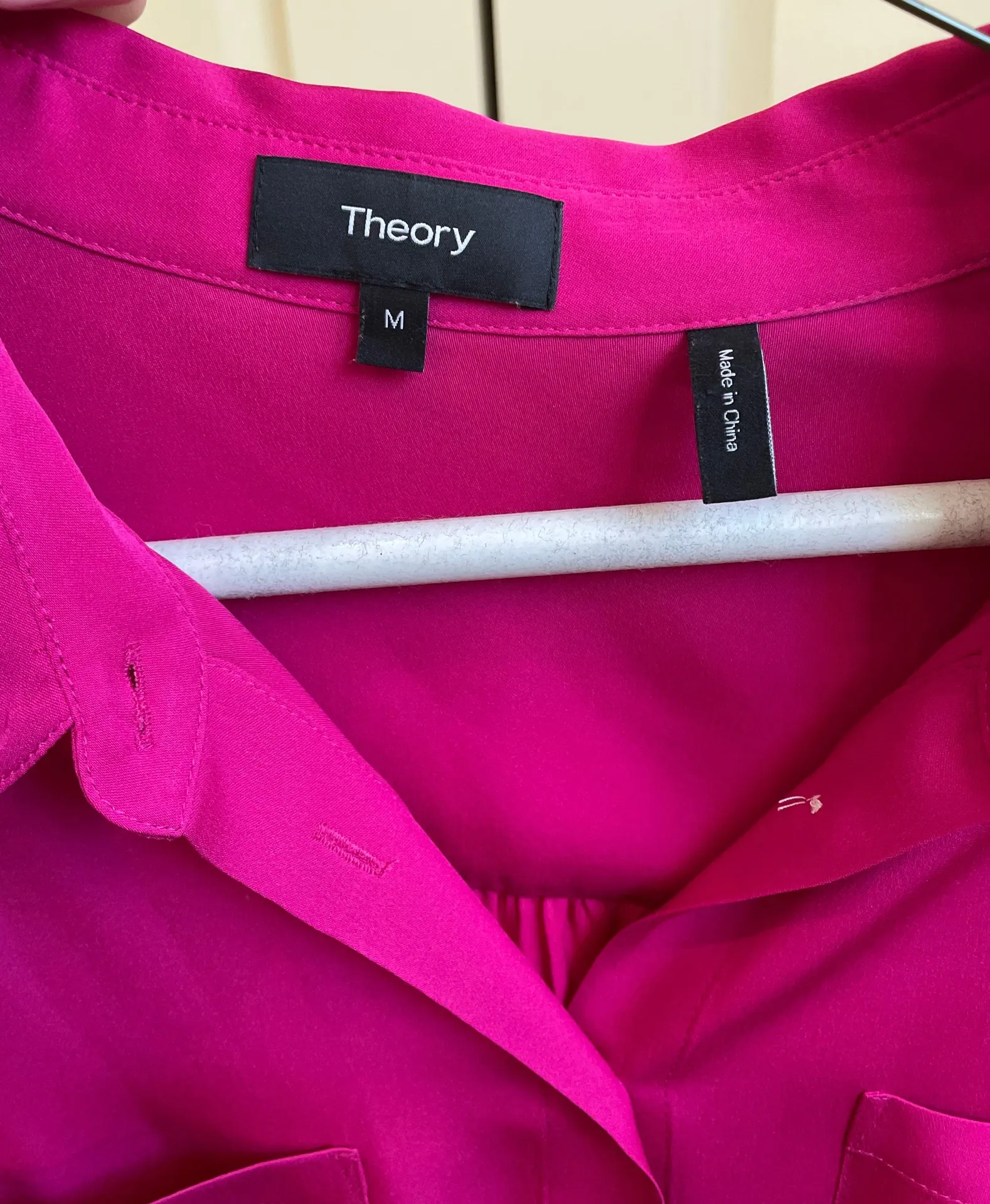 Theory Silk Top Button Down - Image 4