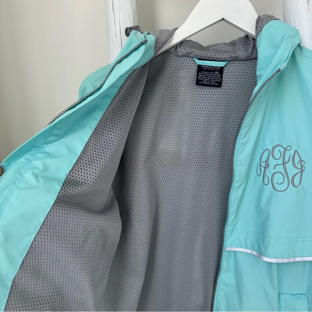 Charles River Apparel Women's Windbreaker and & Rain Jacket Aqua Size XS - Image 13