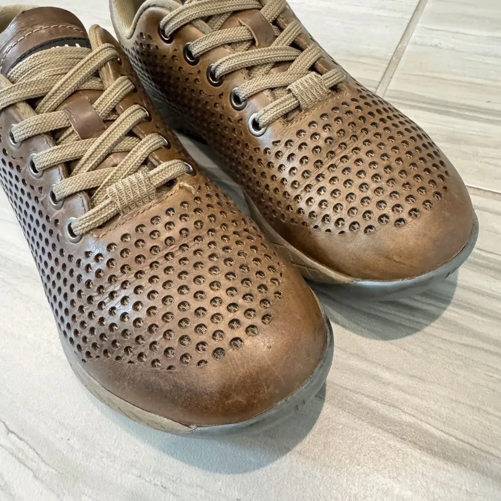 Nobull Sand Leather Athletic Workout Sneakers Comfort in Brown Womens Size 7 - Image 3