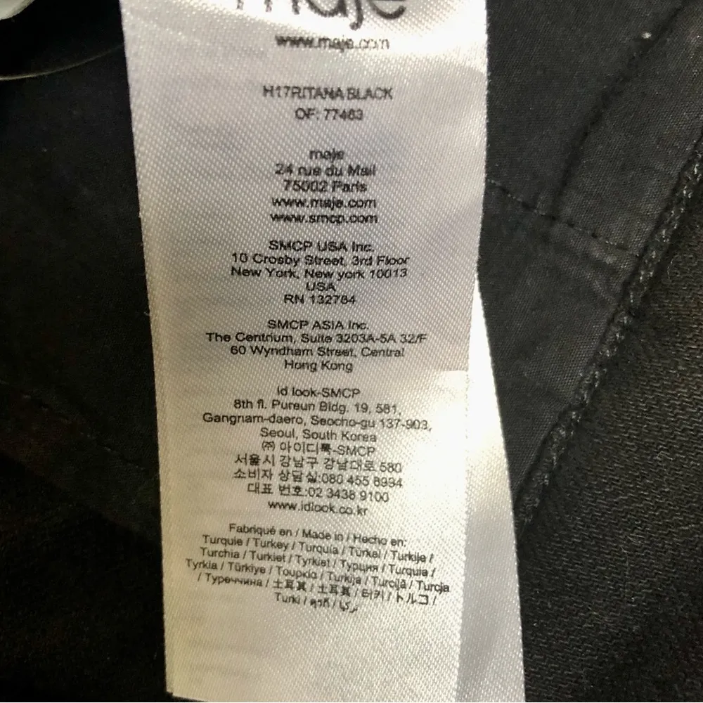 Ritana Pinafore Jumper Skirt Skirtalls Strap-Detail Black Denim Overalls M - Image 14