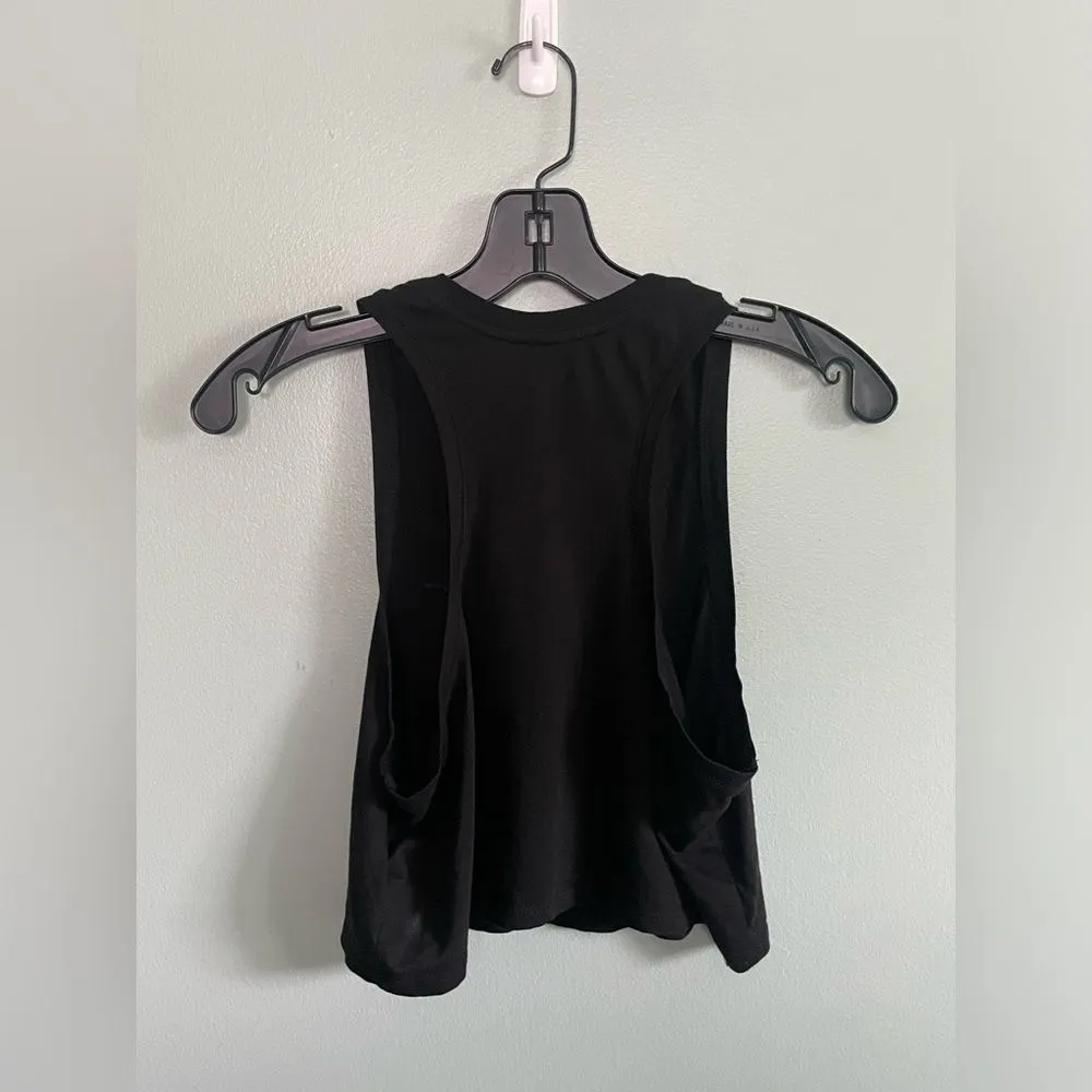 Calvin Klein Jeans Black Muscle Crop Tank Top SZ XS - Image 4