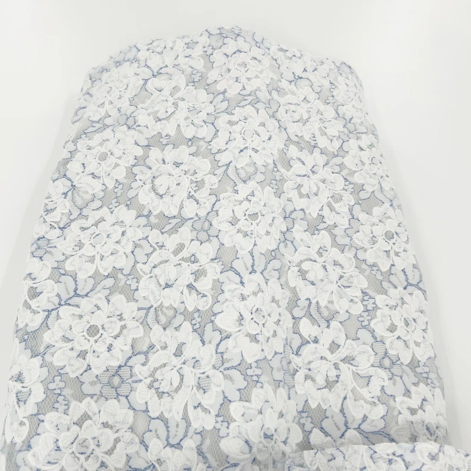 Gianni Bini Womens Organza Floral Lace Peplum Waist Janice Cocktail Dress Size 8 - Image 5